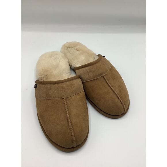 Tan UGG Leisure Slides Shearling Slippers Mens Size 8 Womens 9.5 main image 5
